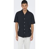 Onscaiden - Overhemd - Slim Fit - Resort Kraag - Korte Mouwen
