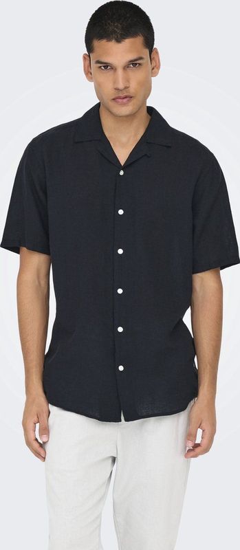 Onscaiden - Overhemd - Slim Fit - Resort Kraag - Korte Mouwen