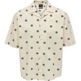 Casual Overhemd - Blauw - Katoen - Korte Mouwen - Relaxed Fit