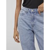 VILA high waist straight fit jeans VIKELLY light blue denim
