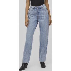 Vila VIKELLY JAF HW STRAIGHT JEANS-NOOS Dames Jeans Light Blue Denim