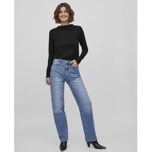 Vila Jeans Vikelly Jaf Hw Straight Jeans-noos 14084730 Medium Blue Den/wash Mb Dames