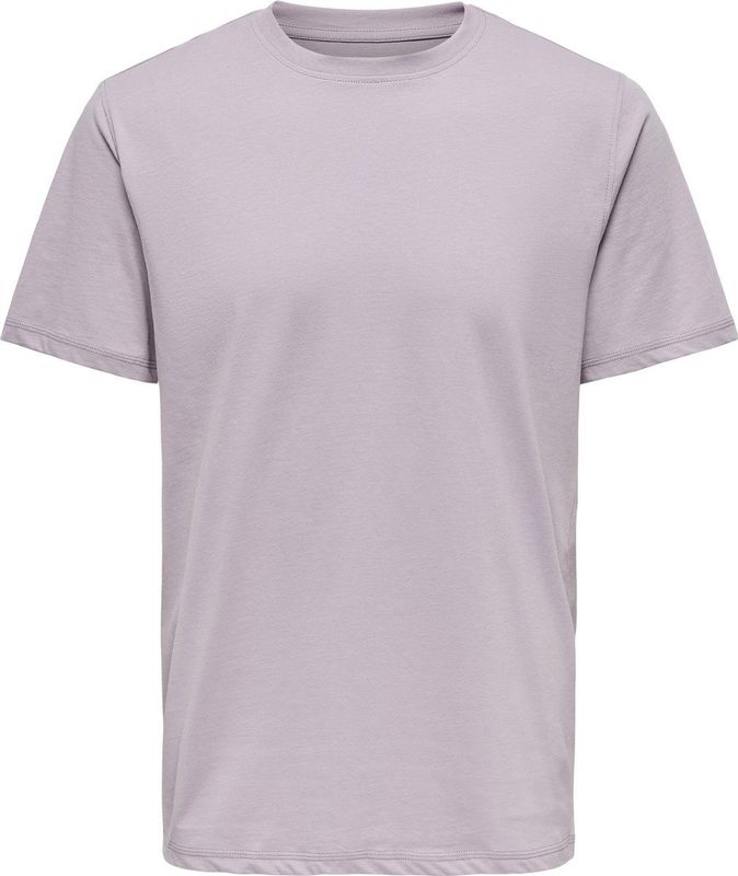 Only & Sons - T-shirt - Lichtpaars - 100% Organisch Katoen