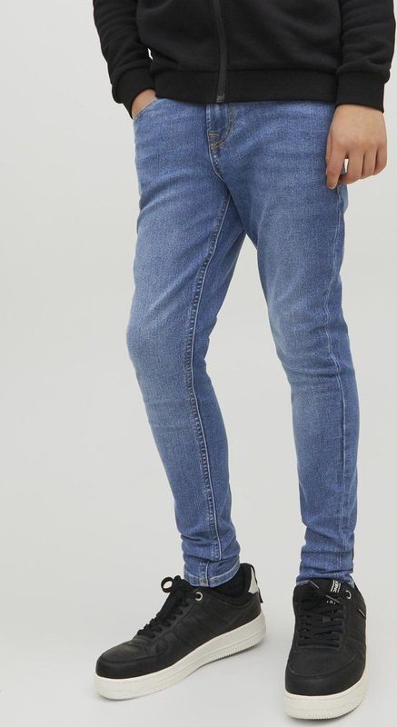 Jack & Jones Junior JJILIAM JJORIGINAL MF 071 Jeans - Blauw - Super Stretch - Skinny Fit