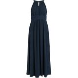 Vila Vimilina halternek, maxi-jurk voor dames, blauw (total eclipse), 38