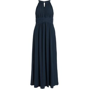 Vila Vimilina halternek, maxi-jurk voor dames, blauw (total eclipse), 38
