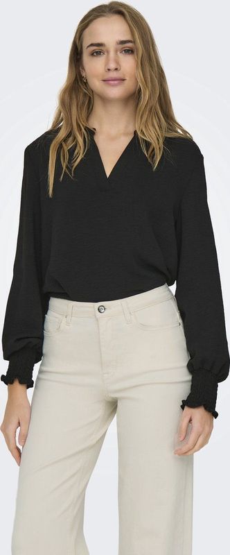 ONLMette - Blouseshirt - Effen - Gerecycled Materiaal - Lange Mouw