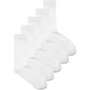 TeeShoppen - Sportssokken 5-pack - Wit - Enkelsokken