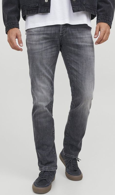 JACK & JONES Tim Davis regular fit - heren jeans - grijs denim