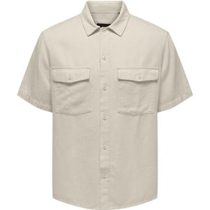 onskari - Overhemd - Korte Mouwen - Regular Fit - Borstzakken met Knoopsluiting
