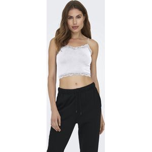 Only Top ONLVICKY LACE SEAML - Zwart en Wit - 2-Delige Set