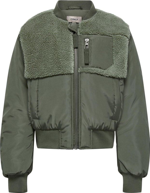 Only Kogemmy Nylon Fleece Mix Bomber Cp Otw Meisjes Bomberjack