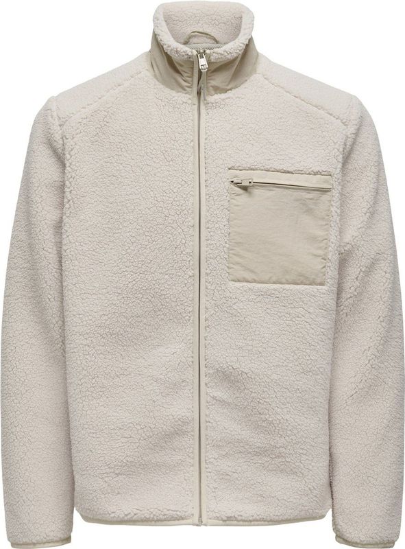 Only & Sons Jas Onsdallas Sherpa Jacket Otw Vd 22025599 Silver Lining Mannen