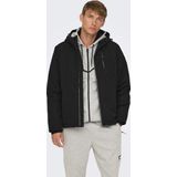 Onsjayden - Jas - Capuchon - Lange Mouwen - Geribde Manchetten - Ritssluiting - Polyester Voering