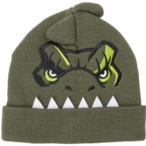 NAME IT NMMJOVANNI Jurassic Knit Hat VDE Bonnet en Tricot Fusil Vert 48/49 Bébé, Vert fusil, 48/49