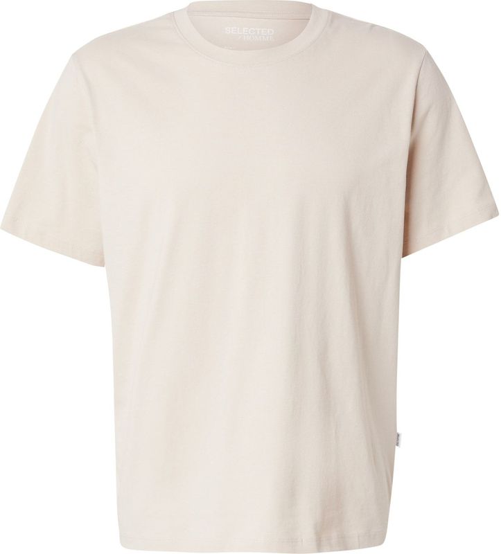 Slhasten - T-shirt - Effen - Jersey - Kwartmouw - Losse Pasvorm