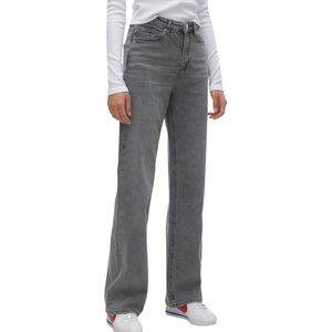 Vero Moda - Vmtessa Hr Wide Jeans - Loose Fit - Grey Denim - Katoenmix