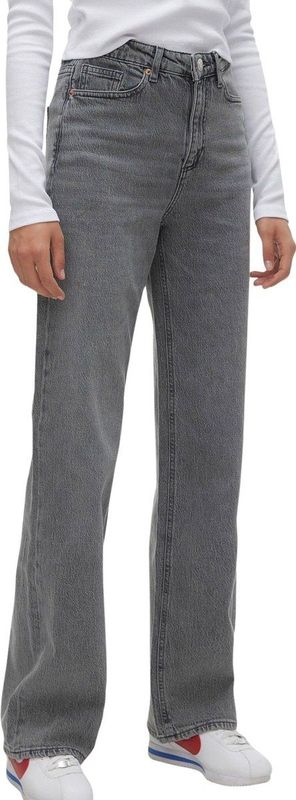 Vero Moda - Vmtessa Hr Wide Jeans - Loose Fit - Grey Denim - 79% Katoen