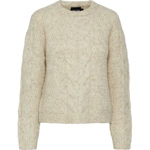 PIECES - PCNINA LS O-NECK KNIT NOOS BC - Dames - Gebreide truien