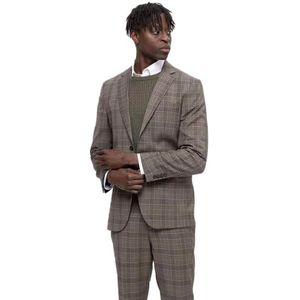 SELETED HOMME SLHSLIM-Neil Brown Blue Check BLZ B NOOS, Chinchilla/Checks: lichtblauw, 48