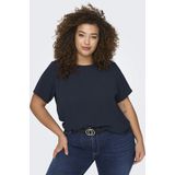 ONLY CARMAKOMA Top - Mood Indigo - Korte Mouwen - Regular Fit