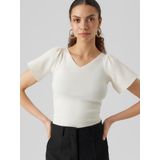 Vero Moda - Ginny V-neck - Pullover - Off-White