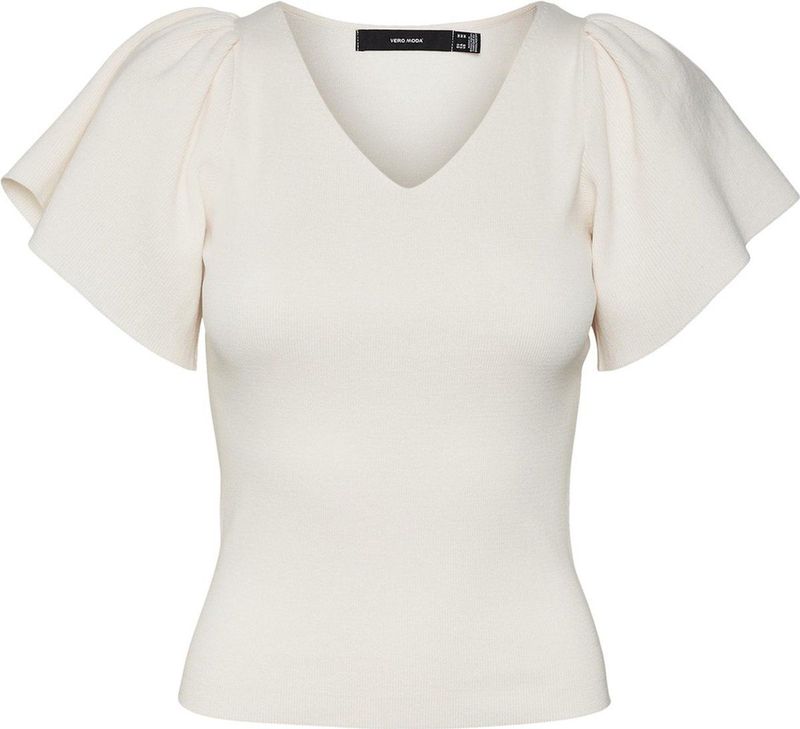 Vero Moda - Ginny V-neck - Pullover - Off-White