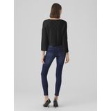 Vmginger - Pullover - Gebreid - Korte Mouwen - Boothals - Zwart