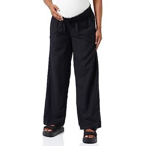 MAMALICIOUS - Mlpetra Wide Wo Pants A. - Zwangerschapsbroek - Zwart