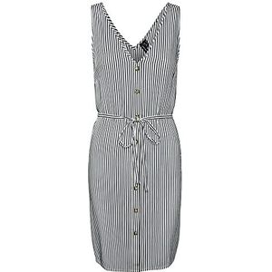 Jerseyjurken - Gestreept - Viscose - Mouwloos - Korte Lengte