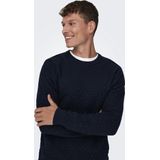 Only & Sons Onskalle Reg 12 Struc Crew Knit Noos Heren Trui