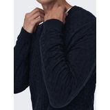 Only & Sons Onskalle Reg 12 Struc Crew Knit Noos Heren Trui