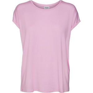 Vero Moda - T-shirt - Roze - 95% Lyocell Tencel, 5% Elastaan