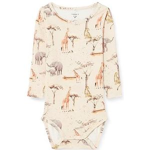 Bestseller A/S NBMJUPAR LS Body, Peyote Melange, 62, Peyote Melange, 62 cm