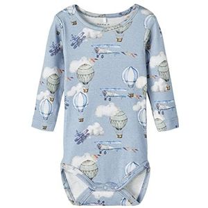 Name It Baby Boys' Nbmhobbie Ls Body Bodysuit, Peyote Melange, 68 cm