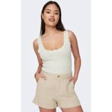 Jacqueline de Yong Scallop Edge Top - Zwart