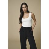 JDY - Gebreide Top - U-Hals - Mouwloos - Schelp Detail - Knit Fit