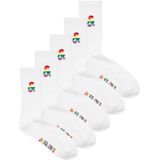 Jack & Jones - Enkelsokken - Wit - Katoen/Polyester/Elastaan - 5-Pack