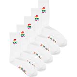 Jack & Jones - Enkelsokken - Wit - Katoen/Polyester/Elastaan - 5-Pack