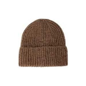 Vero Moda, Lente/Zomer Dames Beanie Bruin, Dames, Maat:ONE Size