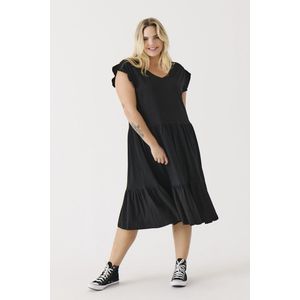 ONLY CARMAKOMA - CARMAY LIFE CAP - A-lijn Jurk - Katoen - Korte Mouwen - V-hals