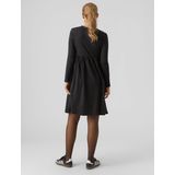 MAMALICIOUS - Mlmia Ls Jrs Abk Skater Dress - Damesjurk - Zwart