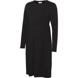 MAMALICIOUS - Mlmia Ls Jrs Abk Skater Dress - Damesjurk - Zwart