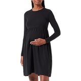 MAMALICIOUS - Mlmia Ls Jrs Abk Skater Dress - Damesjurk - Zwart