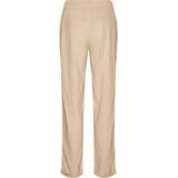 MAMALICIOUS Regular Fit Broek MLBEACH met Linnen Ecru