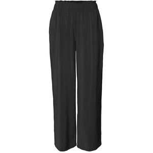 VERO MODA VMQueeny damesbroek met hoge taille, zwart, M