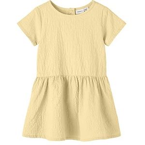 Bestseller A/S Meisjes NMFHERANDI SS Jurk Jurk, Double Cream, 104, Double Cream, 104 cm