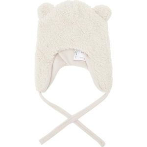 NAME IT Unisex NBNMATUTA Teddy HAT2 muts, Moonbeam, 34/39, Moonbeam