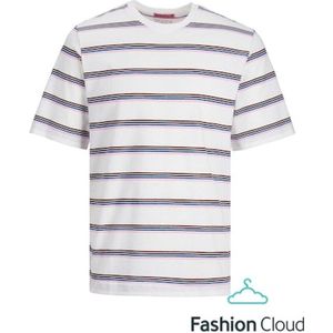Jack Jones Jack Jones Palma Stripe Heren T-Shirt WIT