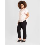 Broeken - Midden Taille - Kniekorte Lengte - Regular Fit - 55% LENZING™ ECOVERO™ Viscose, 45% Linnen